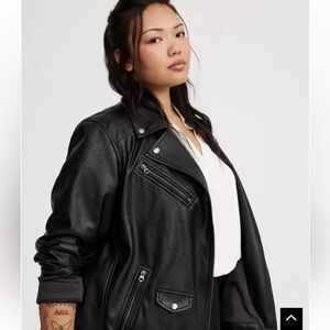 Torrid  Black Moro Leather Jacket